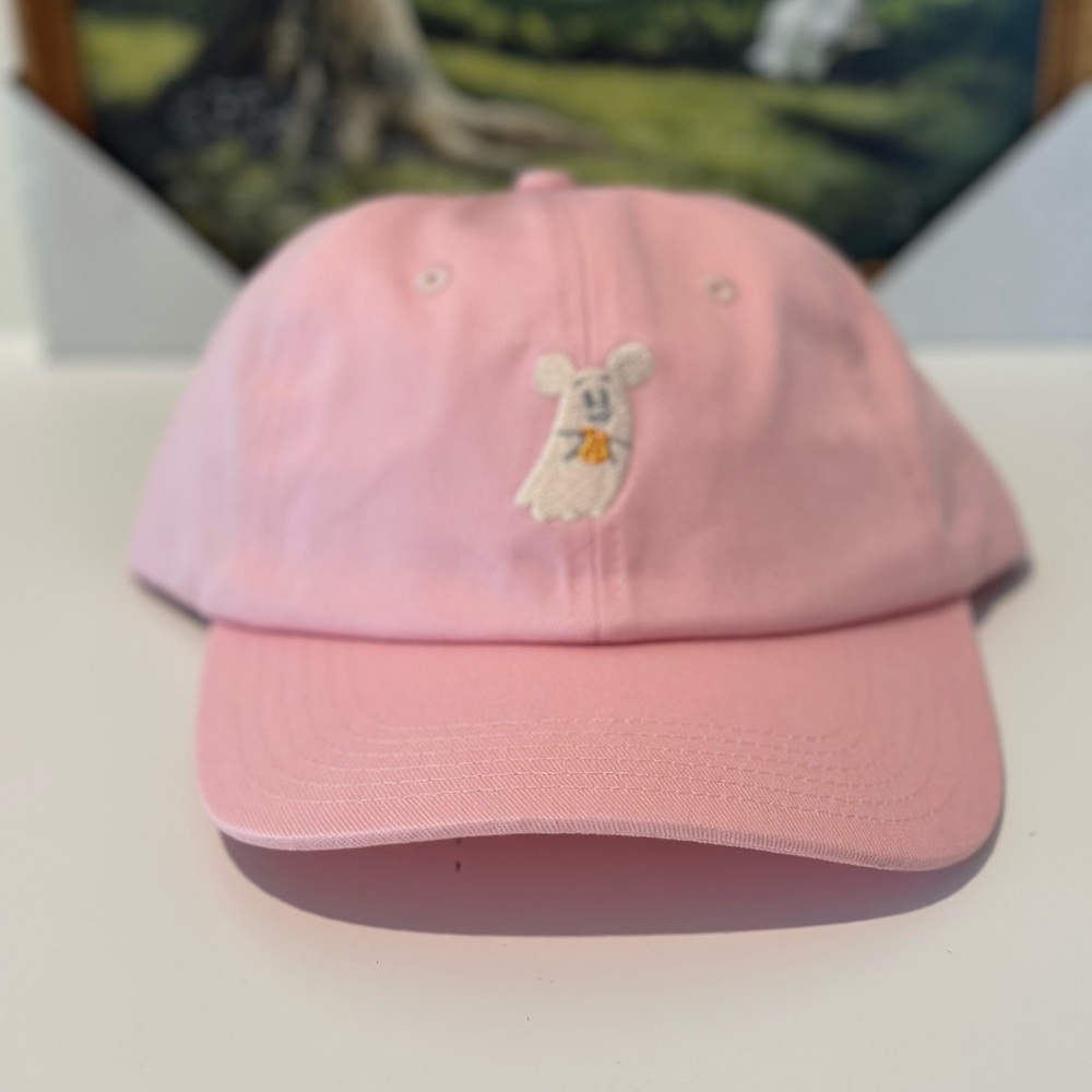 2025 NWT Disney Parks Halloween Minnie Mouse Ghost Pink Hat Cap Adjustable